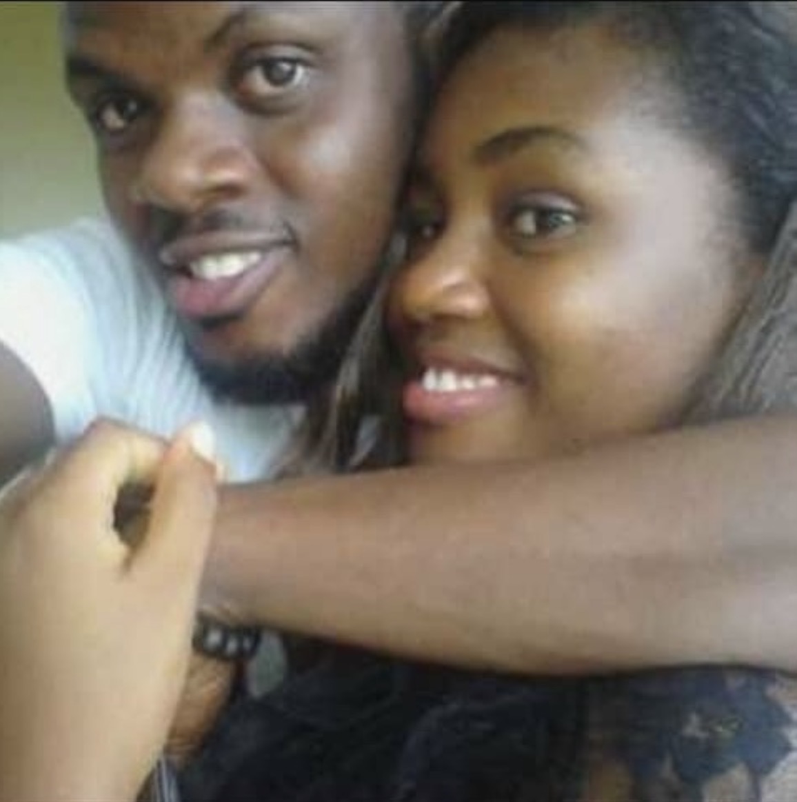 An early photo of Akwa Ugo and her husband together